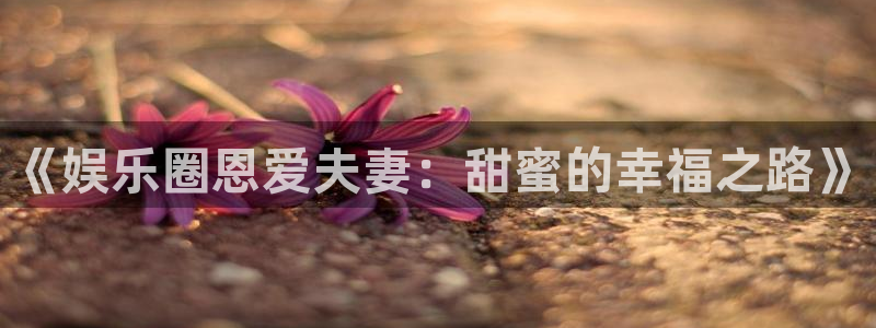 壹号大舞台下载：《娱乐圈恩爱夫妻：甜蜜的幸福之路》